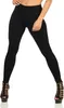 Damen Sport Fitness Leggings Slim; Schwarz lang 3XL Produktbild-Vorschau 2
