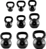 Kettlebell pokrytý vinylem HMS KNV10 10 kg, černý Náhled obrázku produktu 7