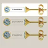NKlaus Paar Ohrstecker 585 Gelbgold mit echtem Blautopas, 3 Produktbild-Vorschau 3
