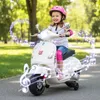 COSTWAY Kinder Motorrad Elektrisch, Vespa 12V Motorrad mit Produktbild-Vorschau 2