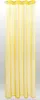 A yellow sheer curtain with grommets at the top, hanging vertically. Produktbild-Vorschau