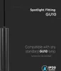 V-TAC VT-976 GU10-LED-Pendelleuchte aus schwarzem Aluminium Produktbild-Vorschau 11