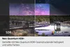 A split image comparing SDR and HDR display modes, showing a landscape with elephants under a starry sky. Voir les images du produit