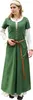 Kurzärmelige Cotehardie Ava, Mittelalterkleid, grün - Produktbild-Vorschau 8
