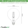 A diagram of a light bulb with dimensions indicated. Produktbild-Vorschau