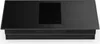 A top-down view of a black induction cooktop with an integrated downdraft ventilation system. Náhľad obrázku produktu