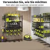 Porte-outils, étagère à outils métallique à 4 niveaux, Voir les images du produit 12