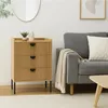 Komoda HWC-O39, szafka wysoka, 3 szuflady melamina MDF Podgląd zdjęcia produktu 9