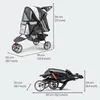 Hundebuggy Katzenbuggy - Innopet All Terrain Schwarz/Silber Produktbild-Vorschau 16
