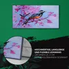 Dekor Leinwand Uhr Wandbilder 60x30 Gemälde Zweig Blumen Produktbild-Vorschau 5