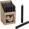Stabkerzen aus Paraffin, 180/22 mm, Schwarz, KERZENFARM Produktbild-Vorschau 4