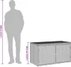 vidaXL Záhradná skrinka béžová 110x55x60,5 cm Poly ratan Náhľad obrázku produktu 7