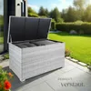 tectake® Aluminium Auflagenbox Oslo 145 x 82,5 x 79,5 cm Produktbild-Vorschau 6
