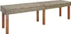 banc vidaXL Naturel 160 x 35 x 45 cm Bois massif Mango Voir les images du produit 5