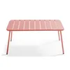 Gartencouchtisch aus Stahl Rosa - Oviala Palavas Produktbild-Vorschau 4