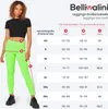 Bellivalini Damen Lange Leggings Neon 80er Jahre für Sport Produktbild-Vorschau 7