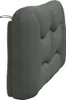 vidaXL Kopfteil-Kissen "Hvar" Dunkelgrau 120 cm Stoff Produktbild-Vorschau 6