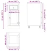 vidaXL Armadio SKI Marrone miele 40 x 46 x 81,5 cm Legno di Anteprima dell’immagine prodotto 8