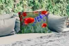MuchoWow® Outdoor Kissen - Bunte Mohnblumen in den Produktbild-Vorschau 2