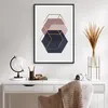 Gerahmtes Poster - Schwarzer Rahmen - Sechsecke Modern Gold Produktbild-Vorschau 6