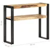 vidaXL Stolik konsola 90x30x75 cm Surowe drewno mango Podgląd zdjęcia produktu 4