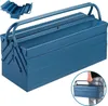 Boîte à outils vide bleu grand 5 compartiments caisse à Voir les images du produit 1