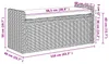 vidaXL Sitzbank mit Stauraum mit Kissen Grau 110 x 40 x 50 Produktbild-Vorschau 7
