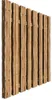 WOODTEX Lärche 180x180 cm Sichtschutzzaun, Gartenzaun aus Produktbild-Vorschau 3