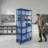 Scaffale per carichi pesanti Relaxdays su ruote, A x L x P: Anteprima dell’immagine prodotto 3