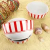 Split rouge rayé 6x bol à céréales Ø14cm 400ml porcelaine 6 Voir les images du produit 2