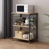 Szafka Mobilna Na Kółkach Jasny Brąz Stolik Śniadaniowy Podgląd zdjęcia produktu 4