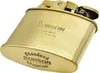 A close-up, angled view of a gold-colored Ronson lighter. Náhled obrázku produktu