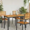 vidaXL Tischplatte Öl-Natur 110 x 55 x 2 cm Massivholz Produktbild-Vorschau 3