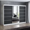 Schwebetürenschrank 200 cm, 3-türig, mit Spiegel & 4 Produktbild-Vorschau 1