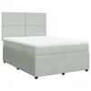 Boxspringbett mit Matratze Hellgrau 140x190 cm Samt Produktbild-Vorschau 1