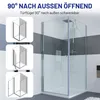 IMPTS 80 x 80 cm Duschkabine Duschabtrennung Glas Duschtür Produktbild-Vorschau 4