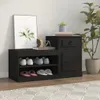 Szafka na buty, czarna, 100x42x60 cm, materiał Podgląd zdjęcia produktu 2