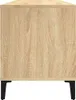 Plattenschrank Sonoma-Eiche 100x38x48 cm Holzwerkstoff Produktbild-Vorschau 6