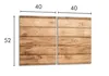 Glasschutzplatte für Herd 2x40x52 Holz Produktbild-Vorschau 2