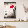 MuchoWow® - Leinwandbilder - Kunst - Mädchen - Luftballons Produktbild-Vorschau 6