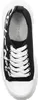 Damen Freizeit Sneaker DG9320 geschnürt Stoff Schwarz 4 cm Produktbild-Vorschau 4