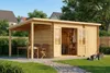 Alpholz Gartenhaus Maria mit Anbau & Schleppdach aus Produktbild-Vorschau 6