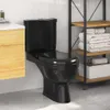 vidaXL Toilette con cassetta di scarico nera Anteprima dell’immagine prodotto 1