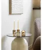 Beistelltisch Ravello aus Glas Ø40cm - Beige Produktbild-Vorschau 4