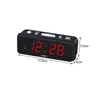 A digital alarm clock with red LED display and measurement indicators. Náhľad obrázku produktu