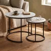 Zestaw 2 stolików kawowych okrągłych, Ø 60 cm x 50 cm Podgląd zdjęcia produktu 2