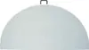 A folded white semicircular table. Produktbild-Vorschau
