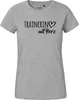 Huuraa Damen T-Shirt Trainerin mit Herz L Sport Grey Bio Produktbild-Vorschau 2