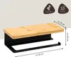 eluno Küchenrollenhalter mit Bambusablage zur Wandmontage - Produktbild-Vorschau 7
