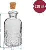 8 x 240 ml leere Glasflasche mit Kork Eckig Fläschchen Öl Produktbild-Vorschau 2